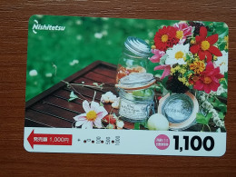 T-447 - JAPAN, Japon, Nipon, Carte Prepayee, Prepaid Card, FLOWER, FLEUR - Flowers