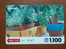 T-447 - JAPAN, Japon, Nipon, Carte Prepayee, Prepaid Card, FLOWER, FLEUR - Fiori