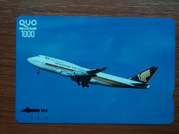 T-451 - JAPAN, Japon, Nipon, Carte Prepayee, Prepaid Card, Avion, Plane, Avio - Flugzeuge