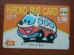 T-451 - JAPAN, Japon, Nipon, Carte Prepayee, Prepaid Card, Bus, Autobus - Autos