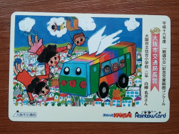 T-451 - JAPAN, Japon, Nipon, Carte Prepayee, Prepaid Card, Bus, Autobus - Auto's