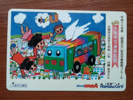 T-451 - JAPAN, Japon, Nipon, Carte Prepayee, Prepaid Card, Bus, Autobus - Autos