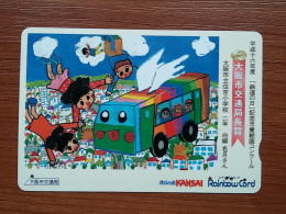 T-451 - JAPAN, Japon, Nipon, Carte Prepayee, Prepaid Card, Bus, Autobus - Autos