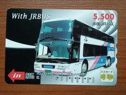 T-451 - JAPAN, Japon, Nipon, Carte Prepayee, Prepaid Card, Bus, Autobus - Automobili