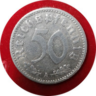 Monnaie Allemagne 1935 A - 50 Reichspfennig - 50 Reichspfennig