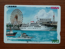 T-452 - JAPAN, Japon, Nipon, Carte Prepayee, Prepaid Card, Ship, Navire - Boten