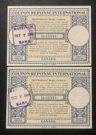 Oct 7,1948, Saskatchewan, Canada,Coupon Response International, Mint, VF - Nuevos