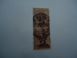 ITALY LEVANT  PAIR  OVERPRINT  7.50 PIASTRE  POSTMARK CONTANTINOPLE - Ohne Zuordnung