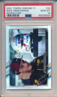 Topps PSA 10 - Max Verstappen - Chrome F1 Refractor - #43 - 2021 - Automovilismo - F1