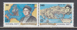 Grece 1992 - EUROPA CEPT, Stamps From Booklet, Mi-Nr. 1802C/03C, MNH** - Neufs