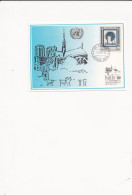 40ème Anniversaire De L'Administration Postale Des Nations Unies Genève Notre Dame De Paris 7 Novembre 1991 - Briefe U. Dokumente