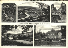 42141792 Melsungen Fulda Panorama Fuldabruecke Inschrift Ausflugsgaststaette Lin - Melsungen