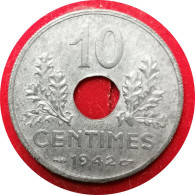 Monnaie France - 1942 - 10 Centimes Etat Français Grand Module - 10 Centimes