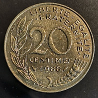 Monnaie France - 1988 - 20 Centimes Marianne Cupro-aluminium - 20 Centimes