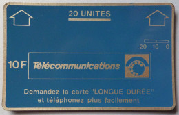 FRANCE - Landis & Gyr - 20 Unites - 6 Digit - Carte Longue Duree - 10F - Used - Phonecards: Internal Use