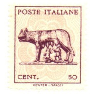 1943 - Italia - Luogotenenza  515 Lupa Capitolina     ------ - Ungebraucht