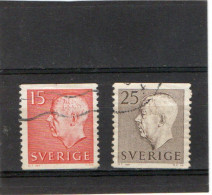 SUEDE    1951-52  Y.T. N° 356  359  Oblitéré - Used Stamps