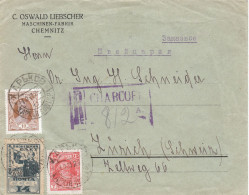 Russia USSR Ukraine 1929 Registered Cover Kharkov -> Zürich Switzerland 7+10+14 Kop Pioneer Mi 364 (x80) - Brieven En Documenten