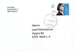 Brief Von 6004 Feldkirch Altstadt Mit 950 Cent Ingeborg Bachmann 2023 - Lettres & Documents