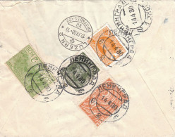 Russia USSR 1930 Registered Cover Leningrad -> Luzern Switzerland 1+20+2 Army +5 Kop Work Mi 379/385 (x81) - Covers & Documents