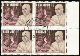 Luxembourg, Luxemburg,1988, MI 1207,YT 1157, VIERERBLOCK,100 GEBURTSTAG JEAN MONNET,  GESTEMPELT,OBLITERE - Usados