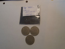1947/48/49 -  3 Pieces Type TURIN   (3 Pieces  De 10 X 3 Francs ) Cote = 8,00 Eur - 10 Francs