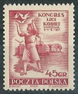 Poland Stamps MNH ZC 546: Congress Of The Women's League - Neufs