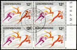 Luxembourg, Luxemburg,  1988, MI 1203, YV 1153, VIERERBLOCK, CINQUANTENAIRE LASEL,  GESTEMPELT,OBLITERE - Gebruikt