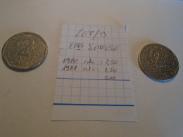 1980/81 - 2 Pieces De 2 FRANCS   Type SEMEUSE !! Cote=5,00 Eur !!!!! - 2 Francs