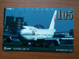 T-525 - JAPAN, Japon, Nipon, TELECARD, PHONECARD, AVION, PLANE, AVIO NTT 231-132 - Flugzeuge
