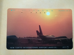 T-525 - JAPAN, Japon, Nipon, TELECARD, PHONECARD, AVION, PLANE, AVIO NTT 251-184 - Aviones