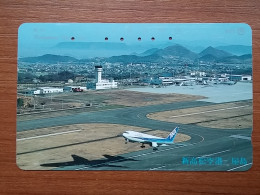 T-526 - JAPAN, Japon, Nipon, TELECARD, PHONECARD, AVION, PLANE, AVIO NTT 370-118 - Airplanes