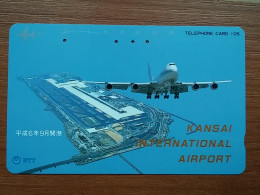 T-526 - JAPAN, Japon, Nipon, TELECARD, PHONECARD, AVION, PLANE, AVIO NTT 331-346 - Vliegtuigen