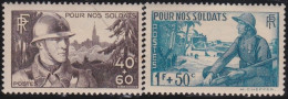 France  .  Y&T   .    451/452   .       *       .   Neuf Avec Gomme - Unused Stamps