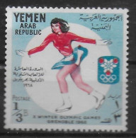 YEMEN    N° 191  * *      Jo 1968   Patinage - Kunstschaatsen