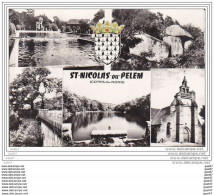 Cpsm  Réf-JP-M-480  (  Dép-22 ST-NICOLAS-du-PELEM )  MULTI -VUES - Saint-Nicolas-du-Pélem