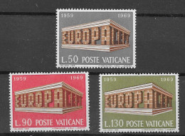 Vaticano 1969.  Europa Mi 547-48  (**) - 1969