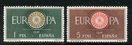 Spain 1960. Europa Ed 1294-95 (**) - 1960