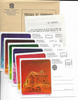 Andorra - Franquicia Postal - Carpeta Con Las 6 Postales - Bischöfliche Viguerie