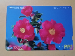 T-541 - JAPAN, Japon, Nipon, Carte Prepayee, Prepaid Card, Lagare Card KANSAI, FLOWER, FLEUR - Other & Unclassified