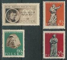 Poland Stamps MNH ZC 804-07: Mickiewicz Year - Neufs