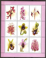 (PTG)  Yv 2636/53 Flore-Orchidées 18 Valeurs En 2 FT De 9** - Ganze Bögen