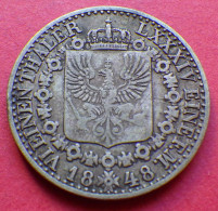 Prusse 1/6 De Thaler 1848 Pièce De Monnaie En Argent - Colecciones