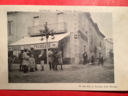 30/ Quissac Place Charles Mourier Grand Café Français Cachet Philatélique Au Verso - Quissac