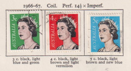 AUSTRALIA  - 1966-67 Coil Stamps Set Used As Scan - Gebraucht