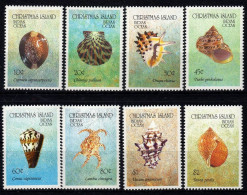 1992 Christmas Island, Conchiglie Coquillages , Serie Completa Nuova (**) - Christmas Island