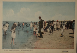 Hoek Van Holland / Strandgezicht (Veel Volk - Gekleurd) 19?? - Hoek Van Holland