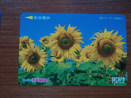 T-541 - JAPAN, Japon, Nipon, Carte Prepayee, Prepaid Card, Lagare Card KANSAI, FLOWER, FLEUR - Other & Unclassified