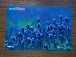 T-541 - JAPAN, Japon, Nipon, Carte Prepayee, Prepaid Card, Lagare Card KANSAI, FLOWER, FLEUR - Other & Unclassified