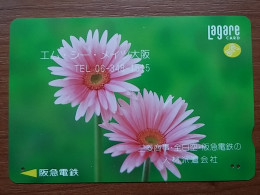 T-541 - JAPAN, Japon, Nipon, Carte Prepayee, Prepaid Card, Lagare Card KANSAI, FLOWER, FLEUR - Other & Unclassified